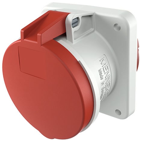 Mennekes - 1252A,63A5P 6H400V Panelmontert apparat Uttak IP44 med X-contact