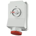 Mennekes - 5959A,63A5p6h 400V Veggmontert Uttak DUO Block IP44 med X-contact