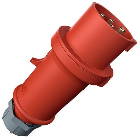 Mennekes - 3322,32A5P 6H400V Plugg med Fasevender IP44