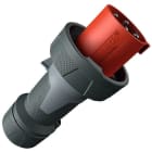 Mennekes - 13219,125A4P 6H400V Plugg PowerTopXtra IP67 med forniklede kontakter.