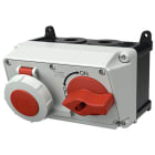 Mennekes - 7626,16A5P 6H400V, stikk for veggmontering med blokkeringsbryter IP67