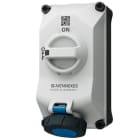Mennekes - 5602306N, 16A3p6h 230V Veggmontert Uttak DUO block IP67