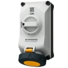 Mennekes - 5604304N, 32A3p4h 110V Veggmontert Uttak DUO block IP67