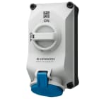 Mennekes - 5603306N, 32A3P6h 230V Veggmontert Uttak DUO block IP44