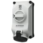 Mennekes - 5603407G, 32A4p7h 500V Veggmontert Uttak DUO block IP44