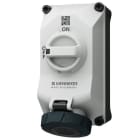 Mennekes - 5604407G, 32A4p7h 500V Veggmontert Uttak DUO block IP44