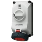 Mennekes - 5604506N, 32A5p6h 400V Veggmontert Uttak DUO block IP67