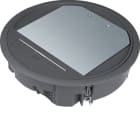 Hager - Gulvboks R06, 5mm lokk, svart farge