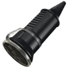 Mennekes - 10755,16A2P+E 230V SCHUKO-skjøt svart IP 44