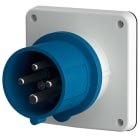 Mennekes - 838,32A4P 9H230V Panelmontert apparat Inntak IP44 med forniklede kontakter