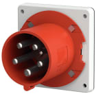 Mennekes - 1688,63A5P 6H400V Panelmontert apparat Inntak IP44 med forniklede kontakter