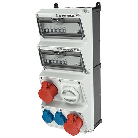 Mennekes - 946320, AMAXX, 400V, 2stk CEE, 2stk SCHUKO, IP44