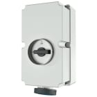 Mennekes - 5887A,125A4p9h 230V Veggmontert Uttak DUO Block IP67 med X-contact