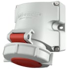 Mennekes - 16A5P 6h400V Veggmontert uttak IP67Med topunkts utvendig feste