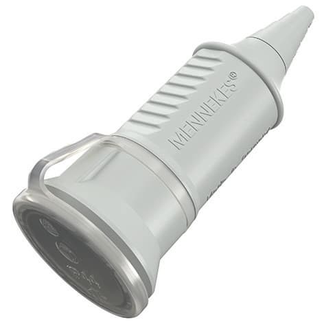 Mennekes - 10751,16A2P+E 230V SCHUKO-skjøt grå IP 44
med deksel
- for tøffe forhold