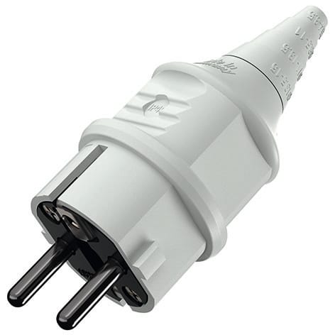 Mennekes - 10749,16A2P+E 230V SCHUKO-Plugg grå IP 44
- for tøffe forhold