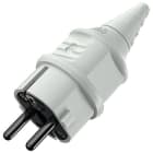 Mennekes - 10749,16A2P+E 230V SCHUKO-Plugg grå IP 44 - for tøffe forhold