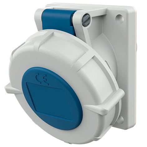 Mennekes - 1475,16A3P 6H230V Panelmontert uttak IP 67