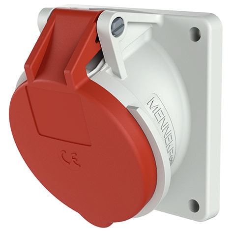 Mennekes - 3153,32A5P 6H400V Panelmontert uttak IP 44
FL. 85 x 85 mm
BH. 70 x 70 mm