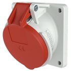 Mennekes - 3153,32A5P 6H400V Panelmontert uttak IP 44 FL. 85 x 85 mm BH. 70 x 70 mm