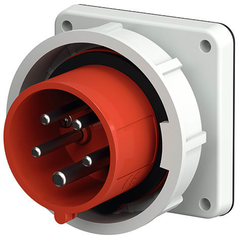 Mennekes - 834,32A5P 6H400V Panelmontert inntak IP 67 med forniklede kontakter
FL. 85 X 85 mm
BH.70 X 70 mm