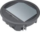 Hager - Gulvboks R06, 12mm lokk, svart farge