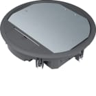 Hager - Gulvboks R10, 5mm lokk, svart farge
