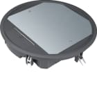 Hager - Gulvboks R12, 5mm lokk, svart farge