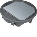 Hager - Gulvboks R12, 12mm lokk, svart farge