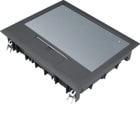Hager - Gulvboks E09, 5mm lokk, svart farge