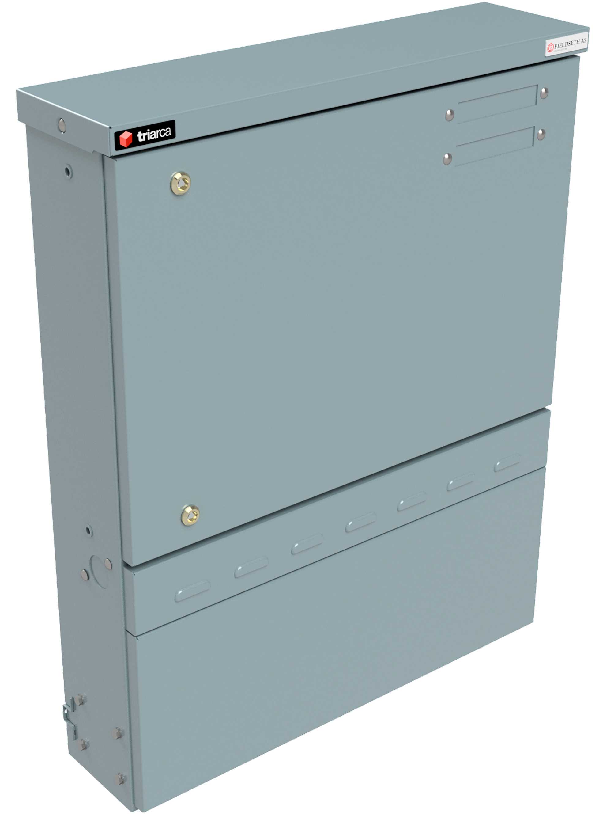 Triax - KSE P6-805-M126, Kl. I. 630A skinnesystem, isolasjonsklasse I, rustfri fundament, grå RAL7037.