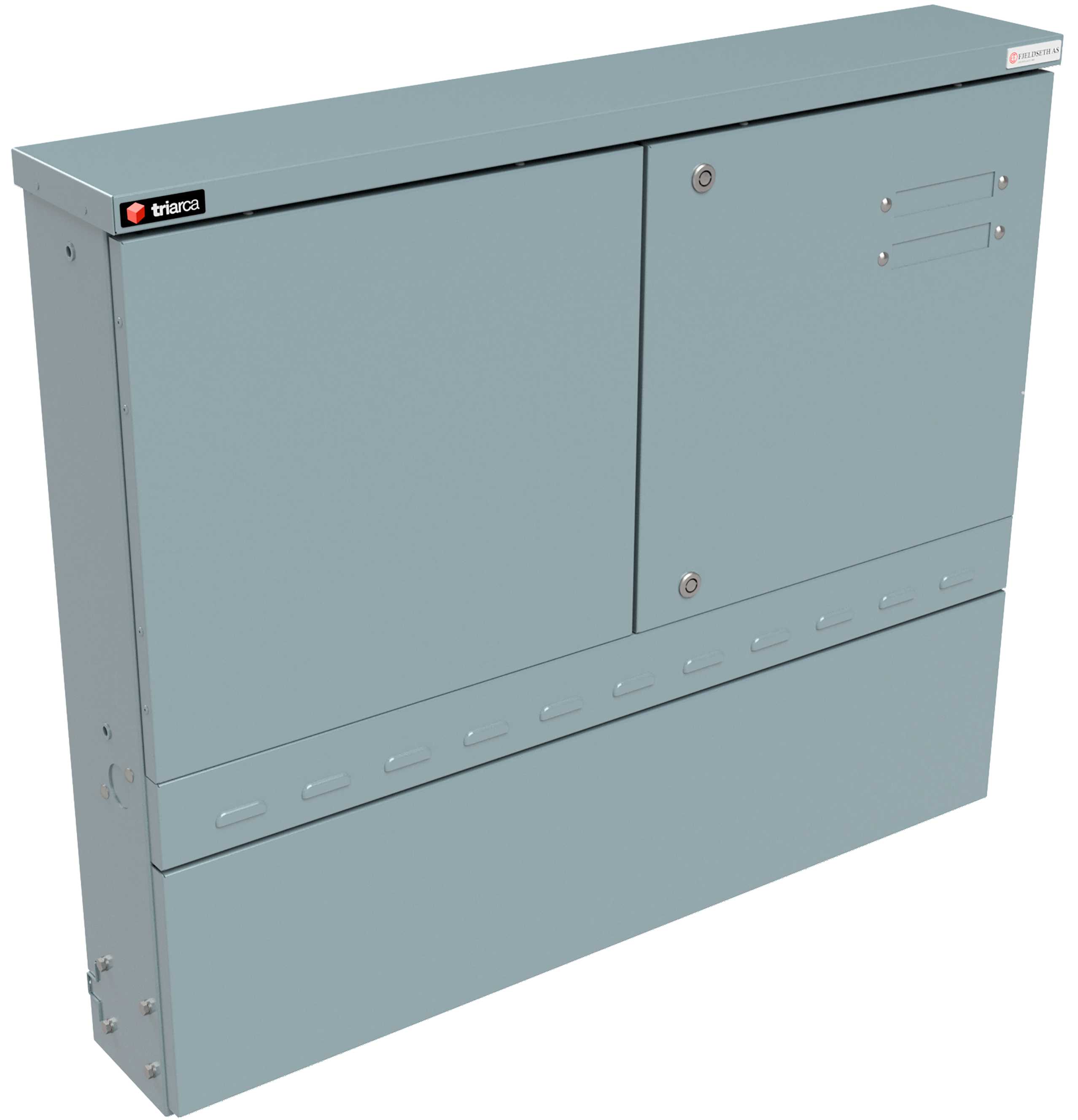 Triax - KSE P6-1200-M192, Kl. I. 630A skinnesystem, isolasjonsklasse I, rustfri fundament, grå RAL7037.