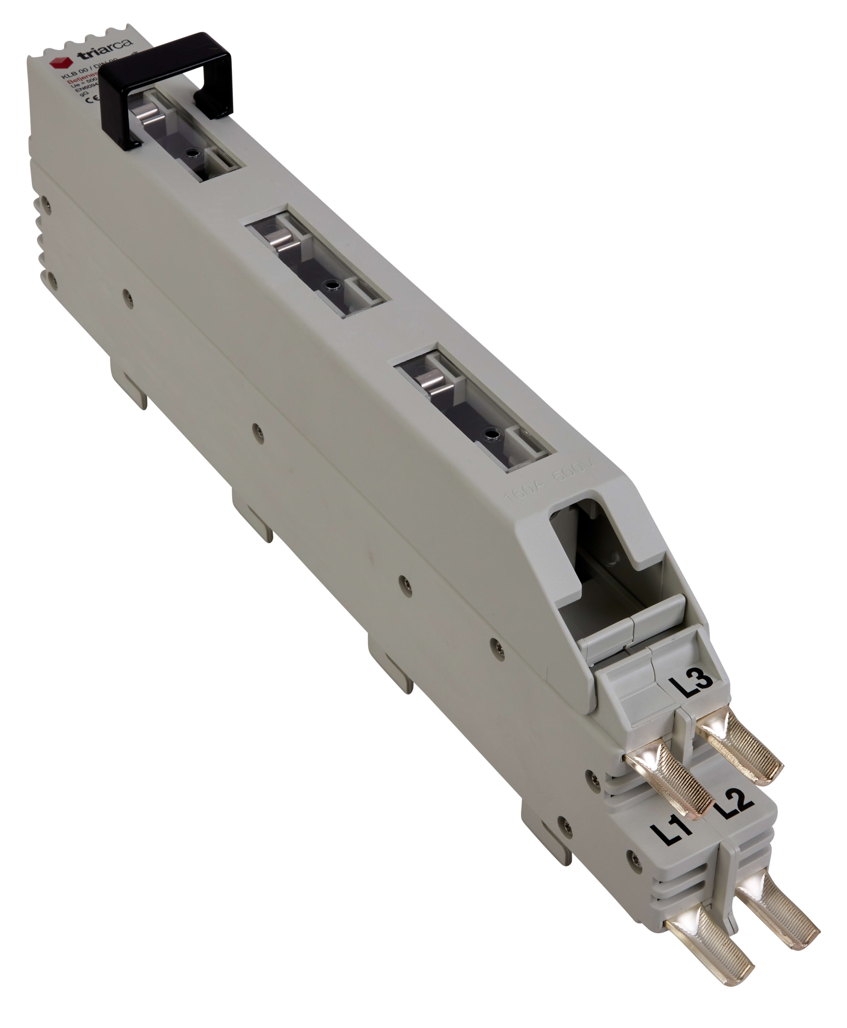 Triarca A/S - DIN00 kniv sikringslastbryter, 160A.
