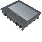 Hager - Gulvboks E09, 12mm lokk, svart farge