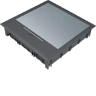 Hager - Gulvboks Q12, 12mm lokk, svart farge