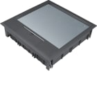 Hager - Gulvboks Q12, 12mm lokk, svart farge
