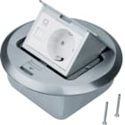 Hager - Gulvboks rund, 1 stikk og RJ 45