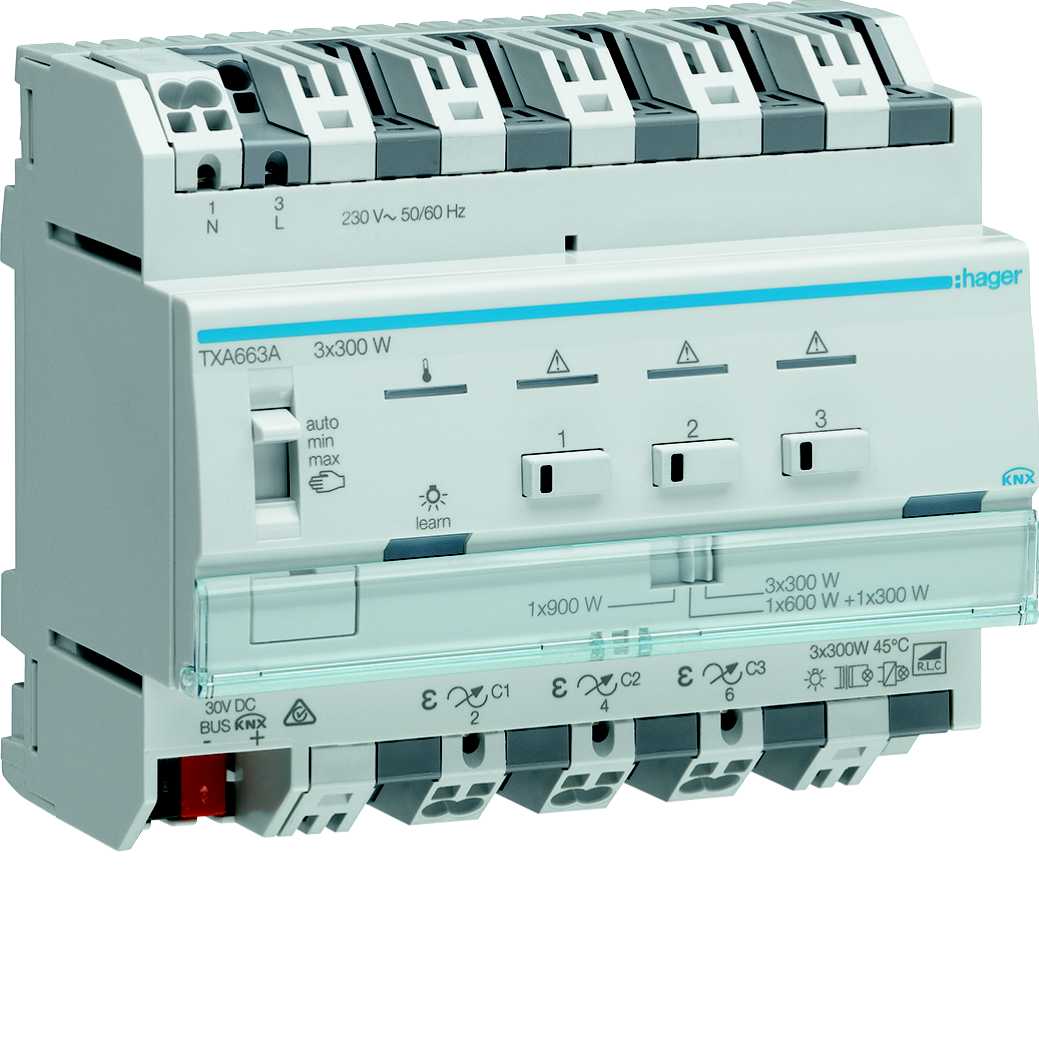 Hager - knx easy universaldimm, 6-m,