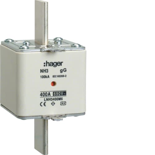 Hager - NH sikringer gG, 00-1-2-3, 10-400A, 690VAC