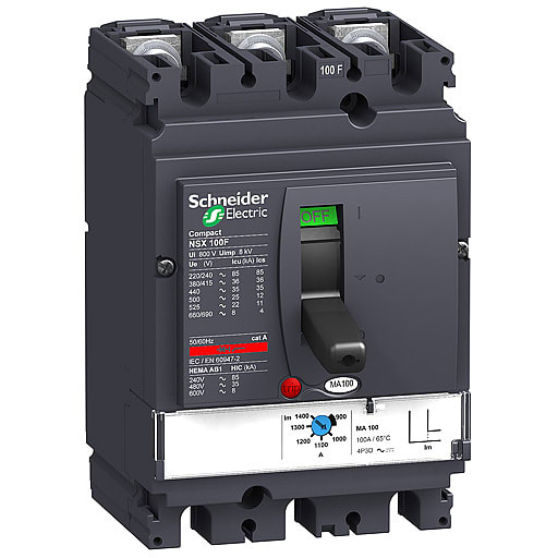Schneider Electric - LV429765 Compact NSX100H MA2,5 3P3T