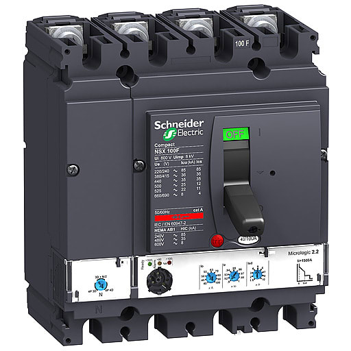 Schneider Electric - LV429787 NSX100B M.logic 2,2 40A 4P