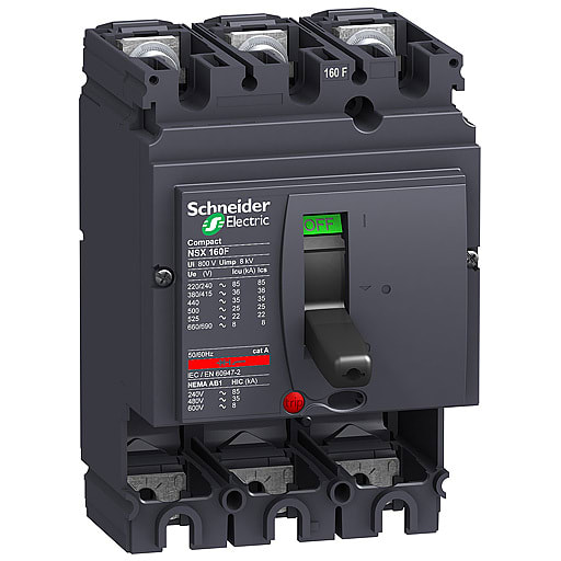 Schneider Electric - LV430405 Compact NSX160L 3P uten vern