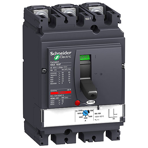 Schneider Electric - LV430833 Compact NSX160N MA100 3P3T