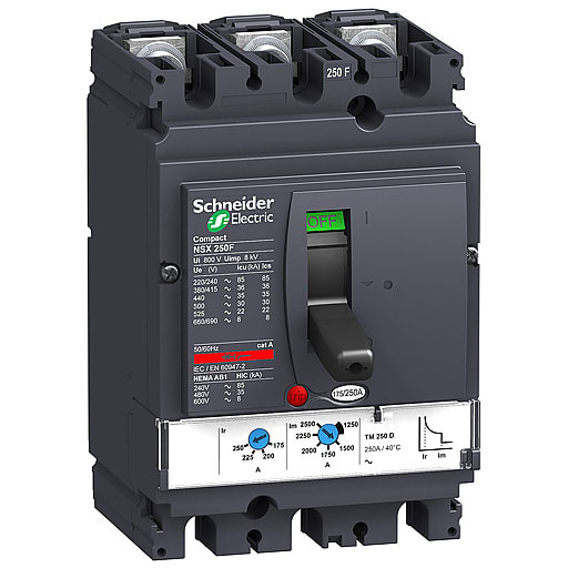 Schneider Electric - LV431833 Compact NSX250N TM125D 3P3T