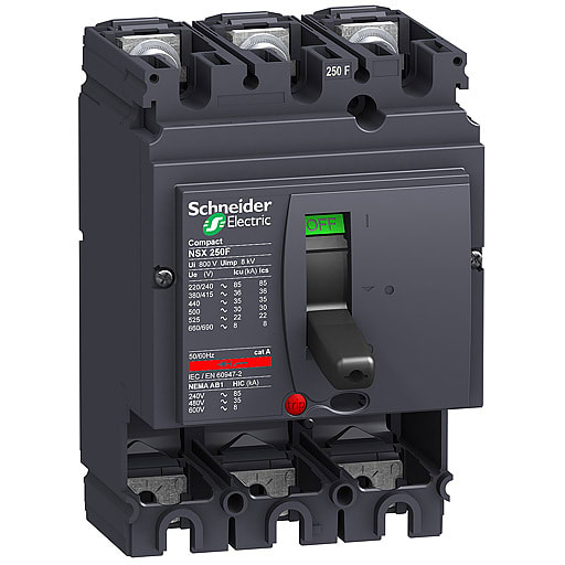 Schneider Electric - LV431406 Compact NSX250N 3P uten vern