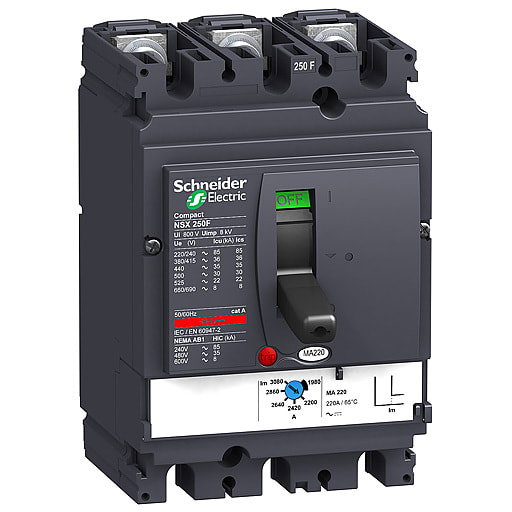 Schneider Electric - LV431757 Compact NSX250H MA150 3P3T