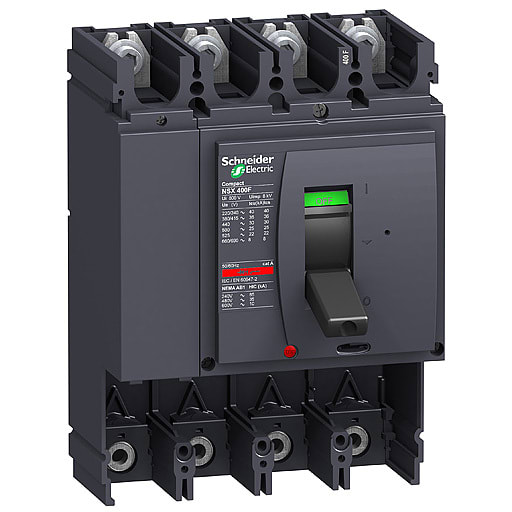 Schneider Electric - Effektbryter Compact NSX bryterbase NSX400N 4P uten vern