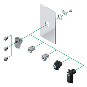 Schneider Electric - NSYTC6CSX LÅSINNSATS FIRKANT 6MM