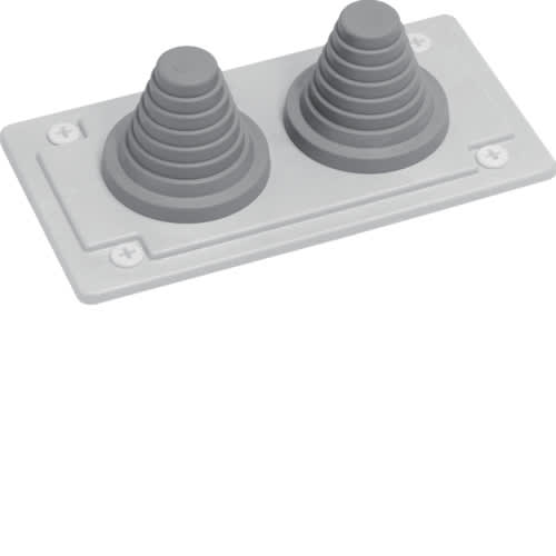 Hager - Plastflens IP55 2x23-55mm kab