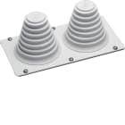 Hager - Stålflens IP55 2x23-55mm kabel